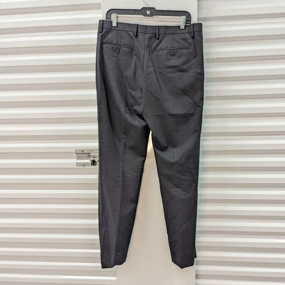 Banana Republic 34 x 34 Tailor Slim Fit Charcoal Gray Dress Pants Old Money‎